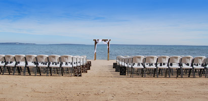 Mackinaw Beach & Bay Beachside Wedding