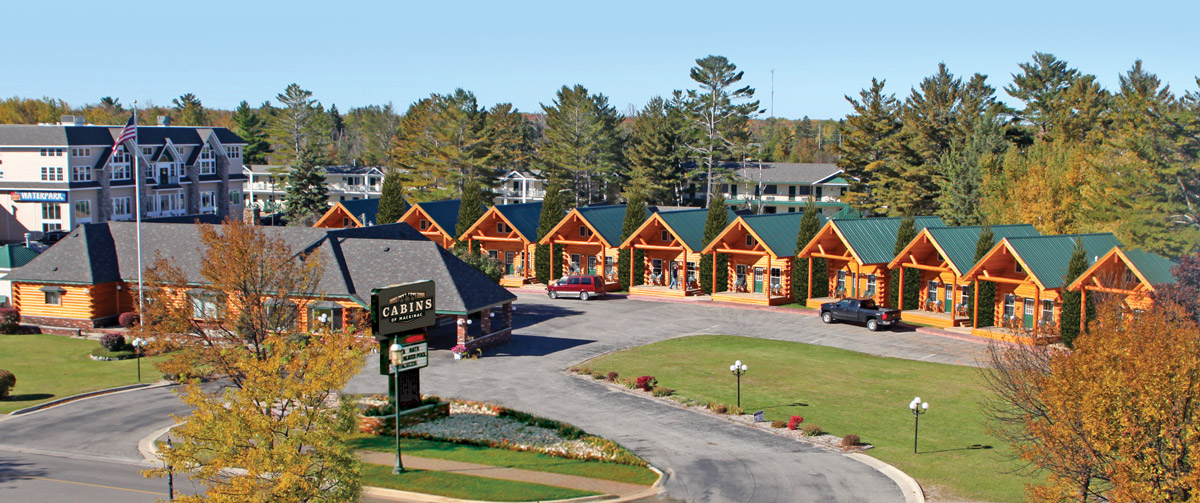 Cabins of Mackinac, downtown Mackinaw City