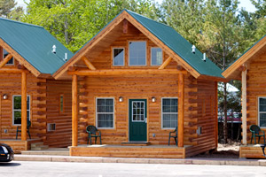 Mackinac Loft Cabins Two Story Cabin Exterior