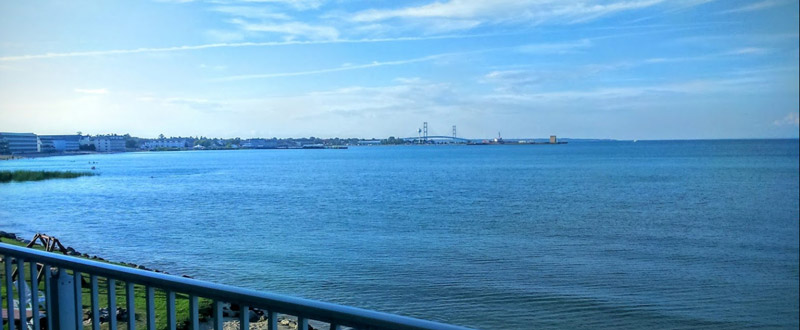 Sunrise Beach Motel Mackinaw City Balcony View