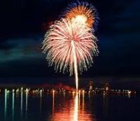 Firework in Mackinaw